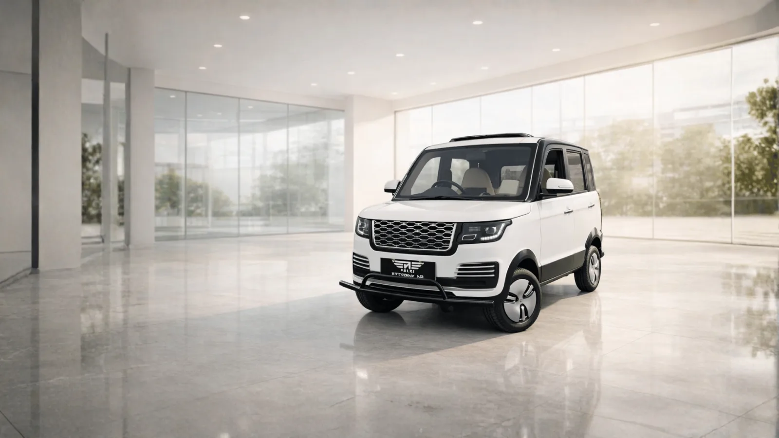 Palki Cityboy V2 — electric passenger car, front three-quarter view