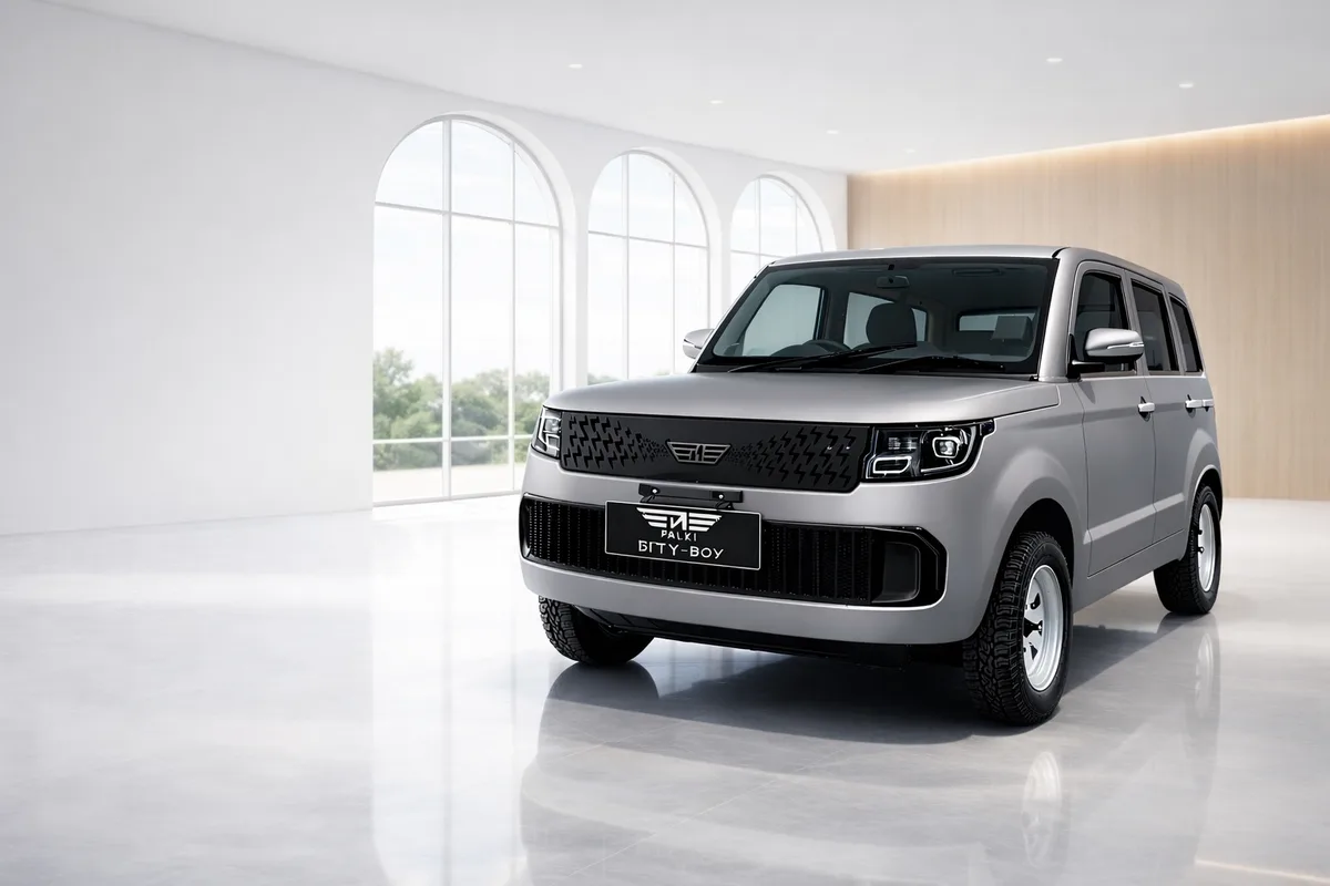 Palki Cityboy V3 Silver Electric Car