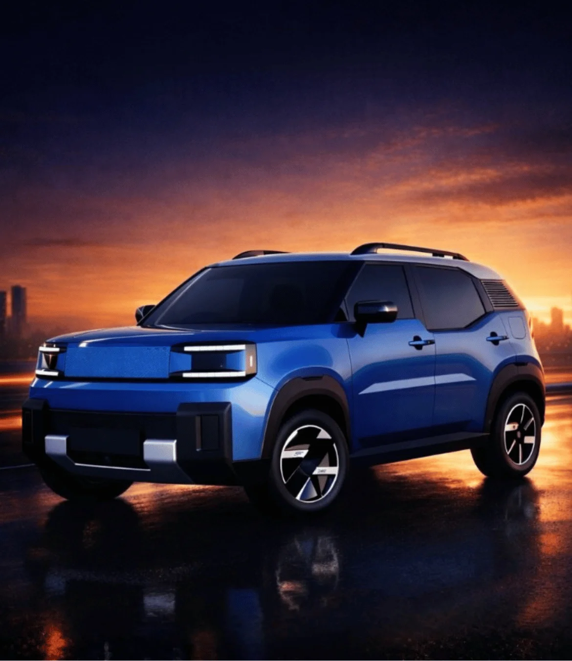 Palki X27 — premium electric SUV in Ocean Blue